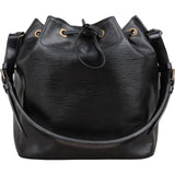 Louis Vuitton Noir Epi Leather Sac Noé Petit Shoulder Bag