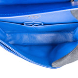 Chanel Bleu Quilted Lambskin Medium Double Flap Shoulder Bag