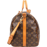 Louis Vuitton Monogram Canvas Keepall 50 Bandoulière Travel Bag