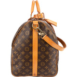 Louis Vuitton Monogram Canvas Keepall 55 Bandoulière Travel Bag