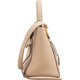 Celine Beige Grained Calfskin Belt Handbag