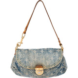 Louis Vuitton Monogram Denim Pleaty Shoulder Bag