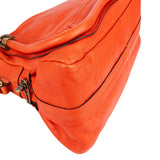 Chloé Orange Grained Leather Paraty Handbag