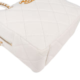 Chanel Quilted Lambskin CC Chanel19 Top Handle Bowling Handbag