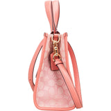 Coach Pink Monogram Signature Jacquard Patch Dempsey Tote 22 Crossbody Handbag