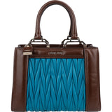 Miu Miu Matelassé Leather Tote Handbag
