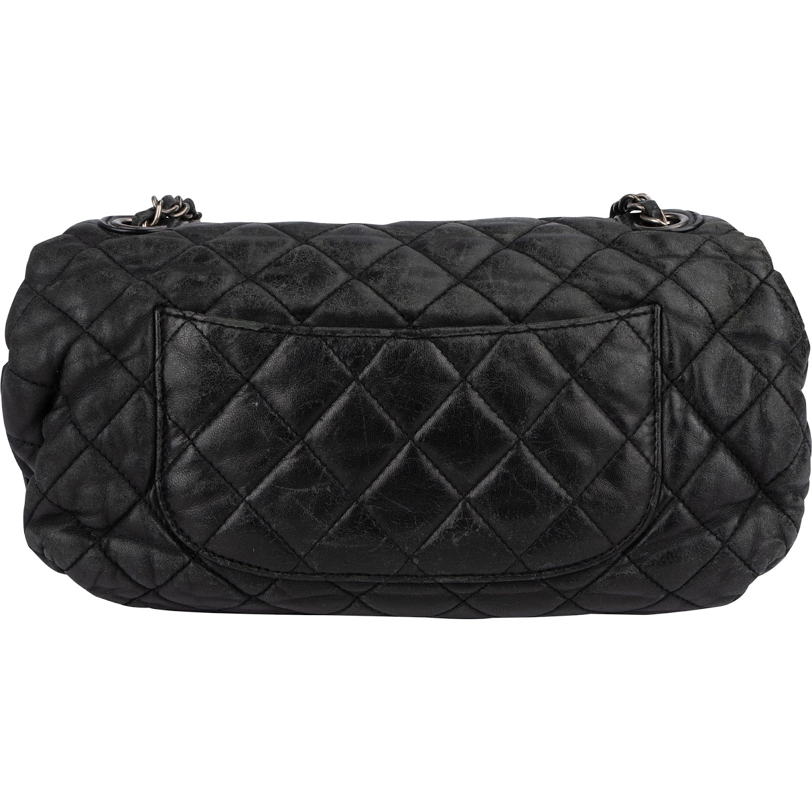 Chanel Quilted Lambskin Single Flap Crossbody Bag - vintageandkickz