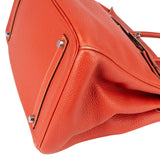 Hermès Pink Taurillon Clemence Birkin 35 Handbag Clay Red Bougainvillier