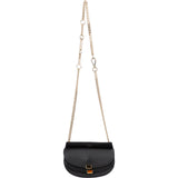 Chloé Black Leather Georgia Shoulder Crossbody Bag