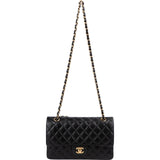 Chanel Quilted Lambskin Medium Double Flap Shoulder Bag