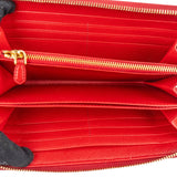 Prada Saffiano Leather Zip Around Wallet