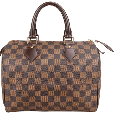 Louis Vuitton Monogram Damier Ebene Canvas Speedy 25 Handbag