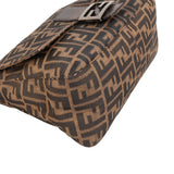 Fendi Monogram FF Zucca Mamma Baguette Shoulder Bag