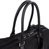 Prada Tessuto Nylon Saffiano Leather Duffle 50 Travel Bag