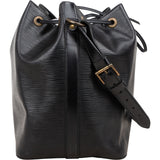 Louis Vuitton Noir Epi Leather Sac Noé Petit Shoulder Bag