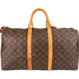 Louis Vuitton Monogram Canvas Keepall 50 Travel Bag