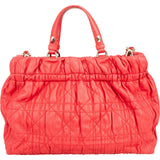 Christian Dior Red Quilted Leather Delices Handbag