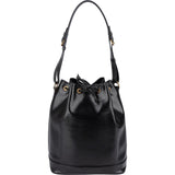 Louis Vuitton Noir Epi Leather Sac Noé Grande Shoulder Bag