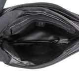 Loewe Black Leather Anagram Crossbody Bag
