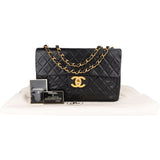 Chanel Quilted Lambskin 24 K Gold Maxi Single Flap Crossbody Bag