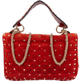 Valentino Garavani Suede Rockstud Spike Handbag