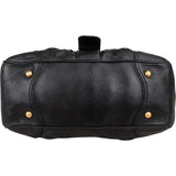 Prada Black Leather Cervo Lux Dragon Satchel Handbag