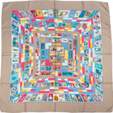 Hermès Correspondance Silk 90 Scarf Tuch