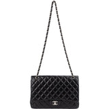Chanel Quilted Lambskin Palladium Maxi Single Flap Crossbody Bag