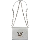 Louis Vuitton Silver Metallic Epi Leather Twist PM Crossbody Bag