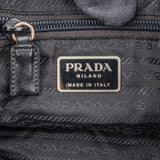 Prada Black Nylon Triangle Backpack