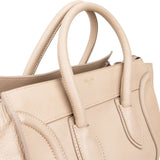 Céline Drummed Calfskin Large Luggage Handbag