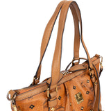 MCM Monogram Visetos Shopper Project Tote Handbag