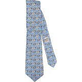 Hermès Elephant & Horse Print Silk Tie Krawatte