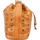 MCM Monogram Visetos Drawstring Bucket Crossbody Bag