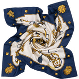 Hermès Les Clés Silk Carre 90 Scarf Tuch