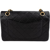 Chanel Quilted Lambskin 24K Gold Small Double Flap Shoulder Bag