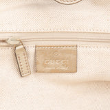 Gucci Monogram GG Canvas Metallic Leather Sukey Handbag