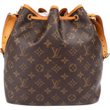 Louis Vuitton Monogram Canvas Sac Noé Petit Shoulder Bag