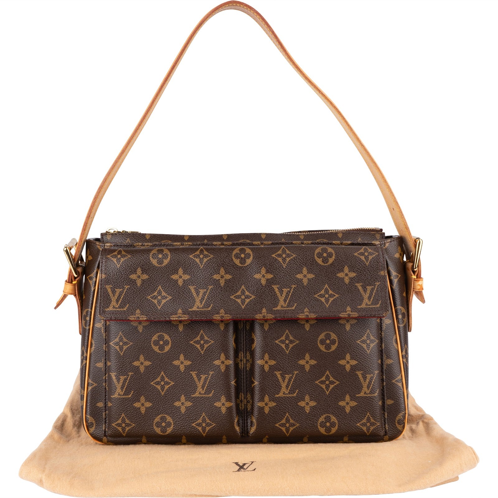 Louis Vuitton Monogram Canvas Viva Cite GM Shoulder Bag - vintageandkickz