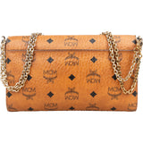 MCM Monogram Visetos Patricia Wallet on Chain Crossbody Bag
