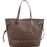 Louis Vuitton Monogram Damier Ebene Neverfull MM Shoulder Bag