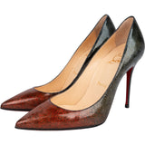Christian Louboutin Glitter Ombre Patent Leather Decollete So Kate 100 Pumps (36)