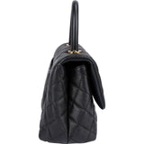 Chanel Quilted Caviar Leather Coco Handle Handbag