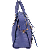 Balenciaga Purple Leather Classic City Handbag