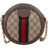 Gucci Supreme Monogram Ophidia GG Mini Round Crossbody Bag