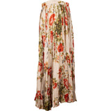 Gucci Floral Print Silk Ruffle Skirt (IT42)