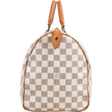 Louis Vuitton Monogram Damier Azur Canvas Speedy 35 Handbag