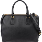 Prada Black Saffiano Leather Galleria Handbag