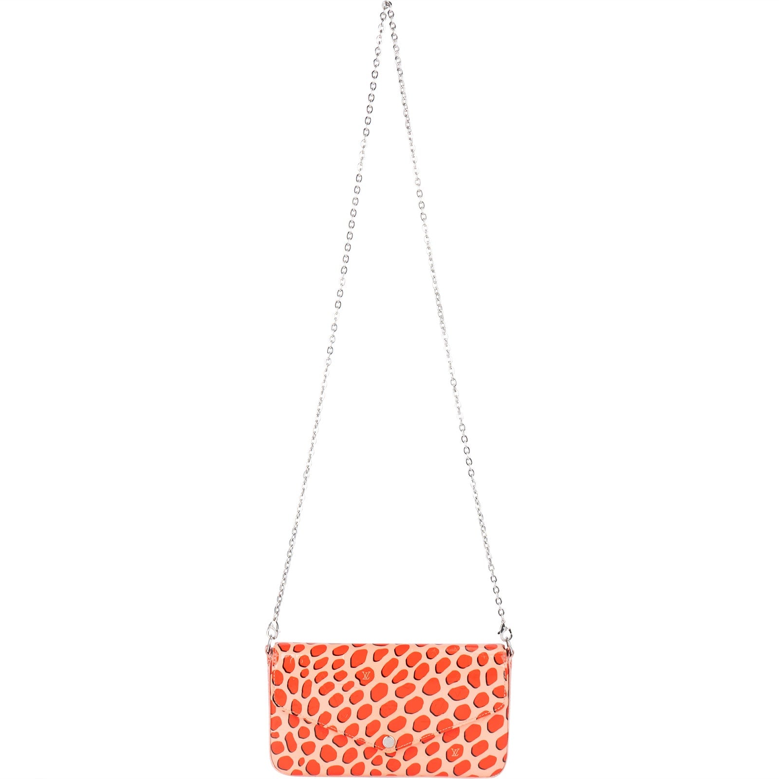 Louis Vuitton Limited Monogram Vernis Jungle Dots Felicie Crossbody Bag - vintageandkickz