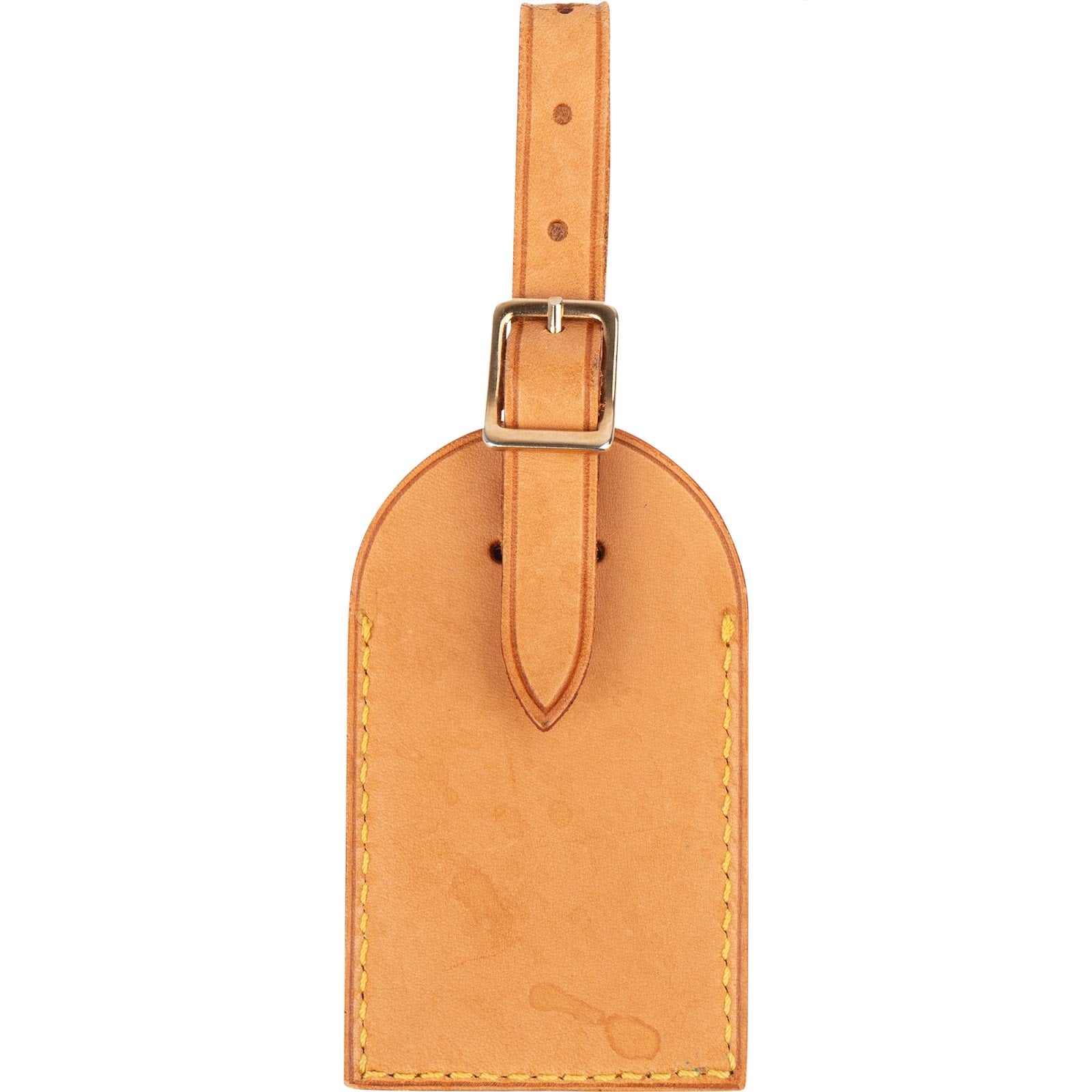 [🔄️B10 / F75] Louis Vuitton Vachetta Leather Luggage Tag - vintageandkickz